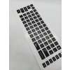Rusça Ingilizce Notebook Klavye Sticker Etiketi Siyah
