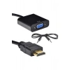 Ses Destekli Hdmı To Vga Dönüştürücü Adaptor Çevirici Adaptor Kulaklık Monitör Tv Led Uydu