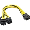 6pin Female 8pin (6+2) Power Splitter Pci-E Molex 8 Pin Çoklayıcı Kablo