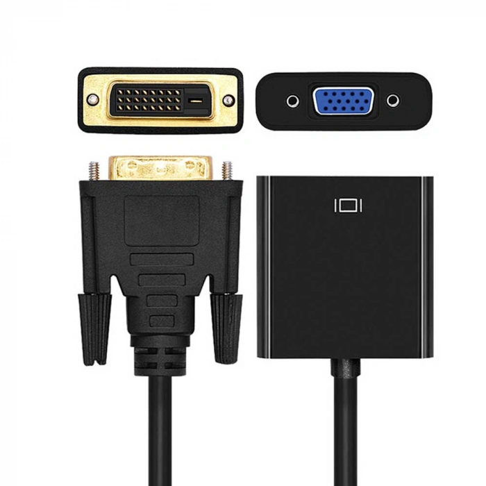 DVI-D to VGA 24+1 Dvi-d dijital - Vga Aktif Dönüştürücü -DVİ ERKEK (24+1) TO VGA DİŞİ DÖNÜŞTÜRÜCÜ