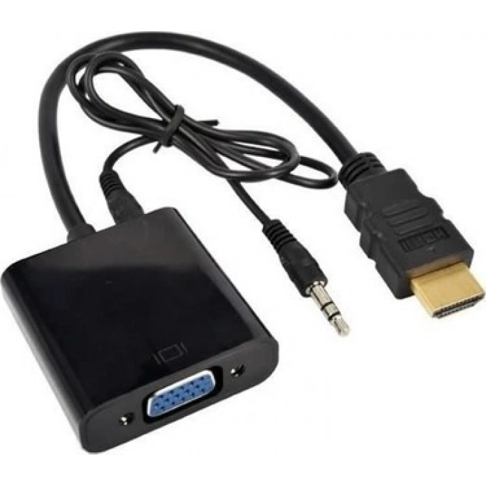 Brs HDMI To VGA Sesli Çevirici Dönüştürücü Kablo