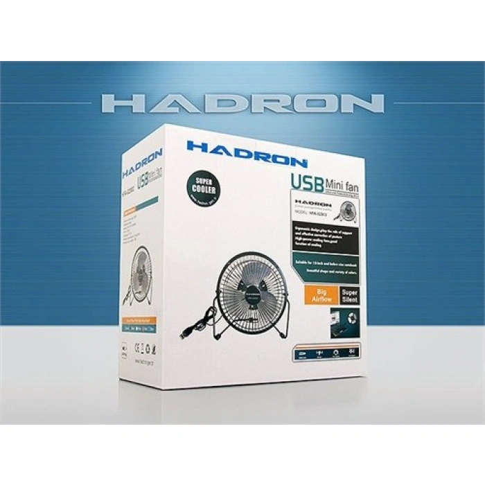 HADRON HDX7252 USB Metal Vantilatör 18 cm - Metal