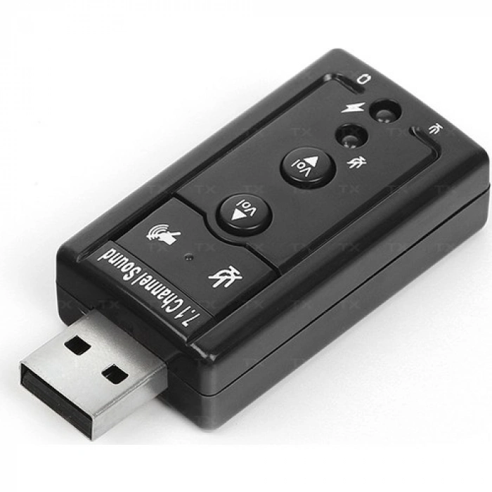 Harici Usb 7.1 Kanal Usb 3.5 Mm Jack Dönüştücü Ses Kartı