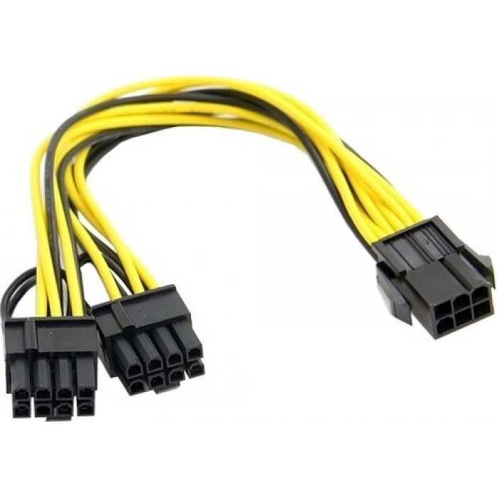 6pin Female 8pin (6+2) Power Splitter Pci-E Molex 8 Pin Çoklayıcı Kablo