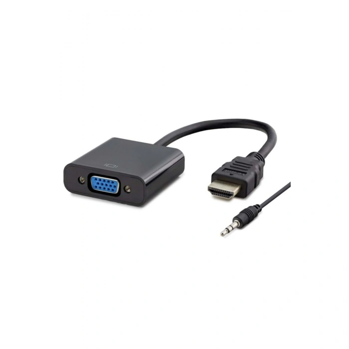 Hdmı To Vga Çevirici Dönüştürücü + Ses