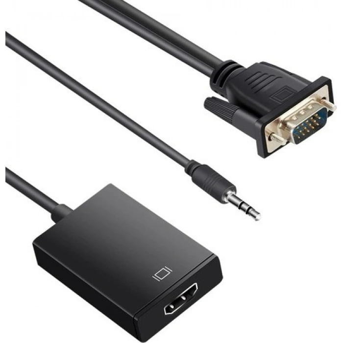 Brs VGA To Hdmı Çevirici VGA Audio - Hdmı Çevirici Kablo