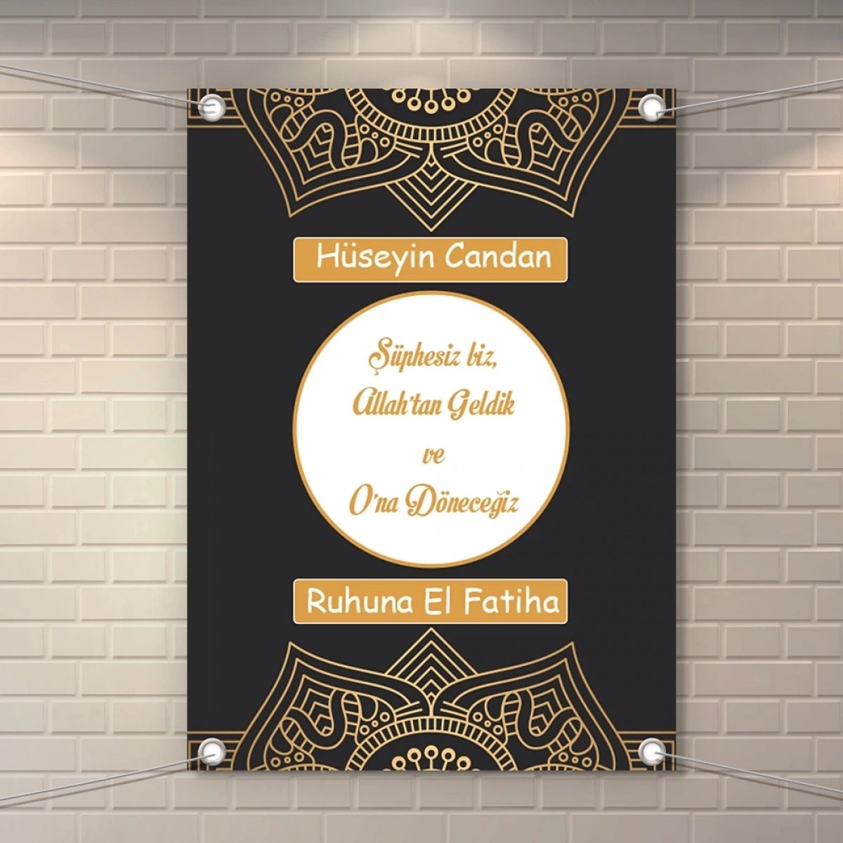 Kabe Siyah Model Branda Afiş 50 x 70 cm