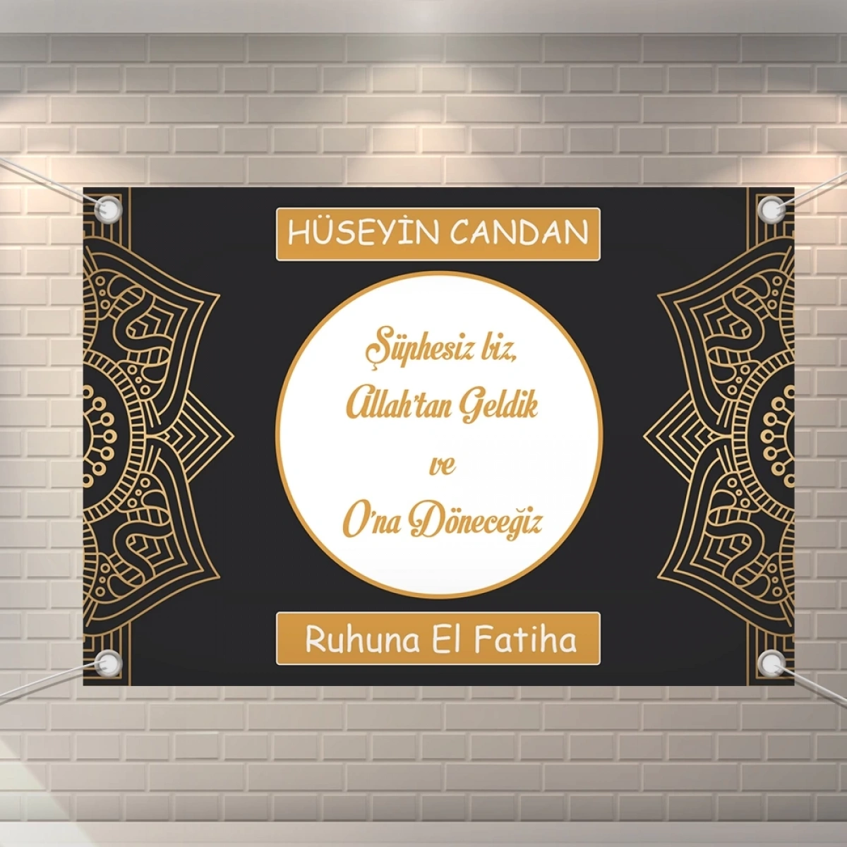 Kabe Siyah Model Branda Afiş 70 x 100 cm