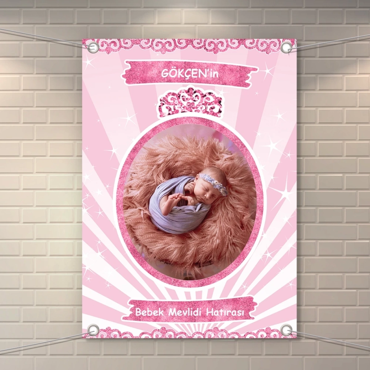 Taç Pembe Model Branda Afiş 50 x 70 cm