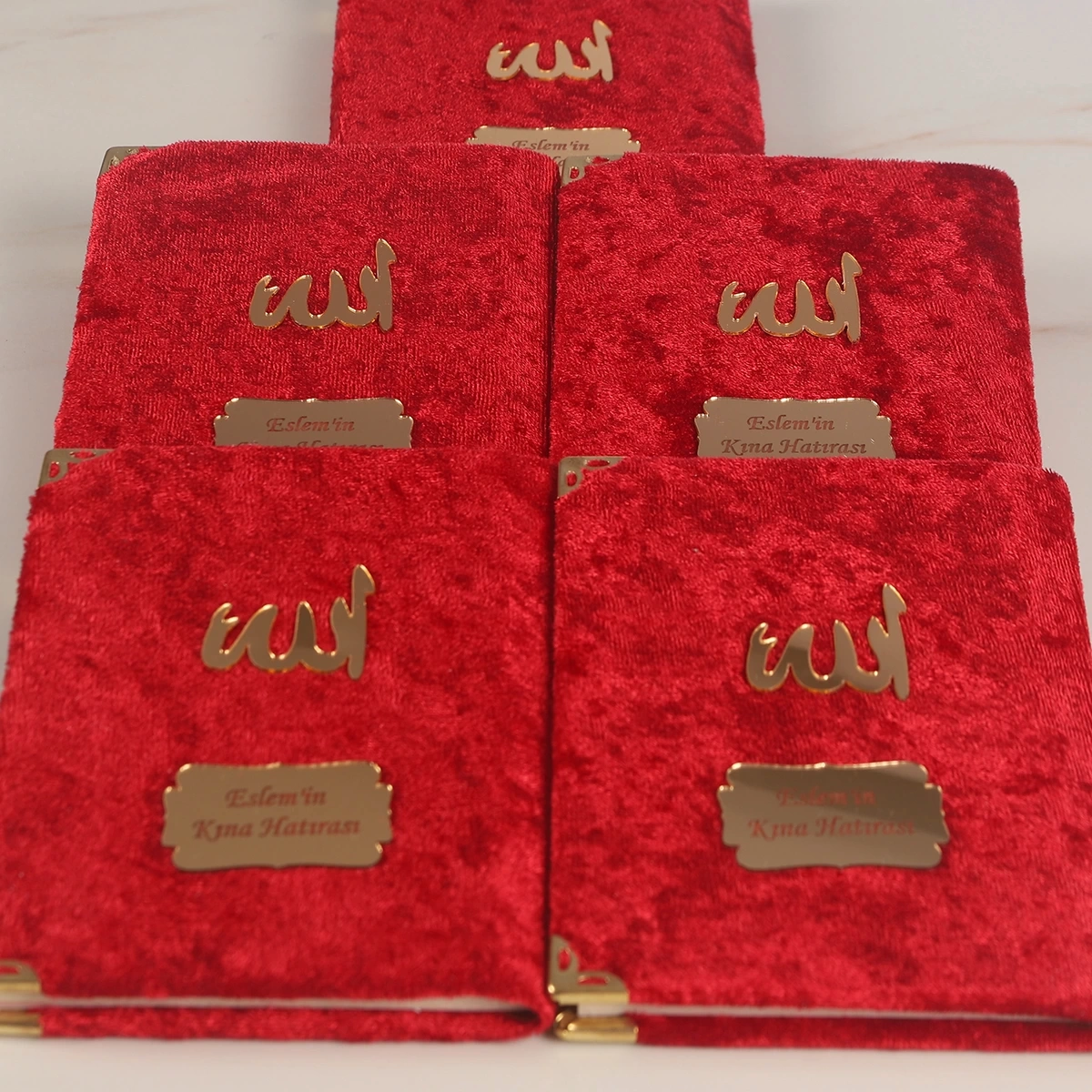 64 Sayfa Bordo Kadife Yasin