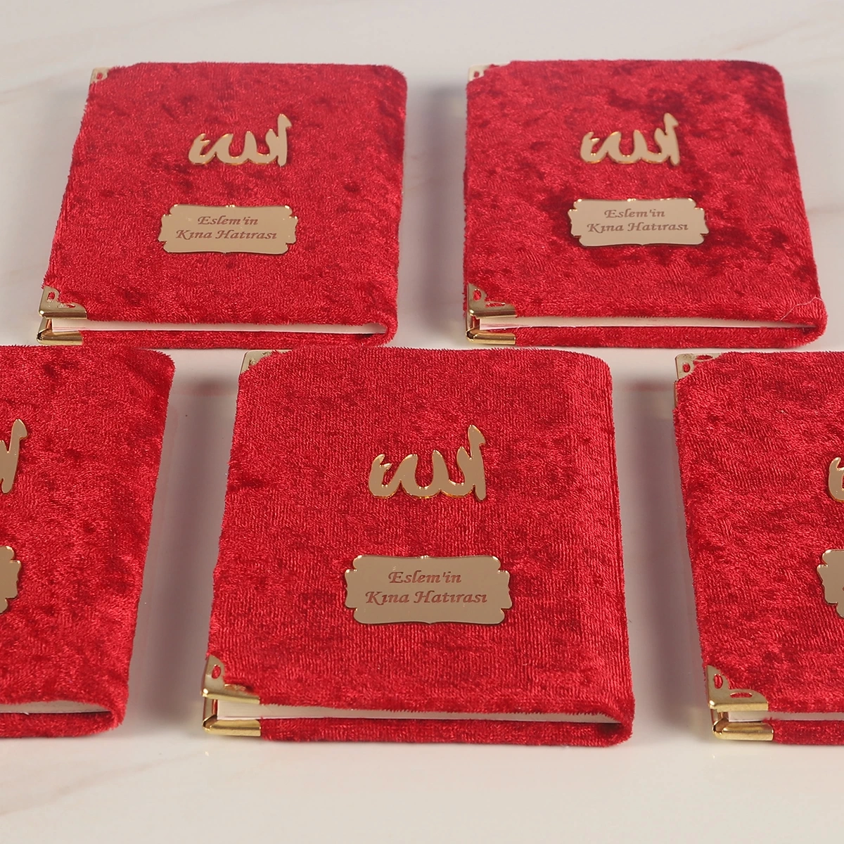 64 Sayfa Bordo Kadife Yasin