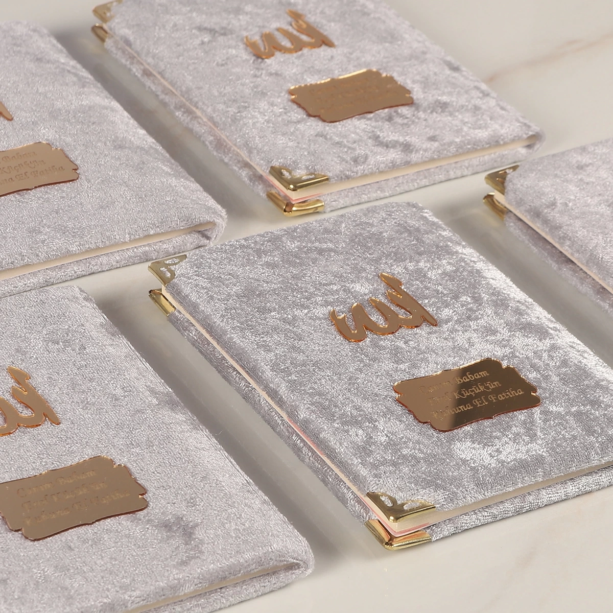 64 Sayfa Gri Kadife Yasin