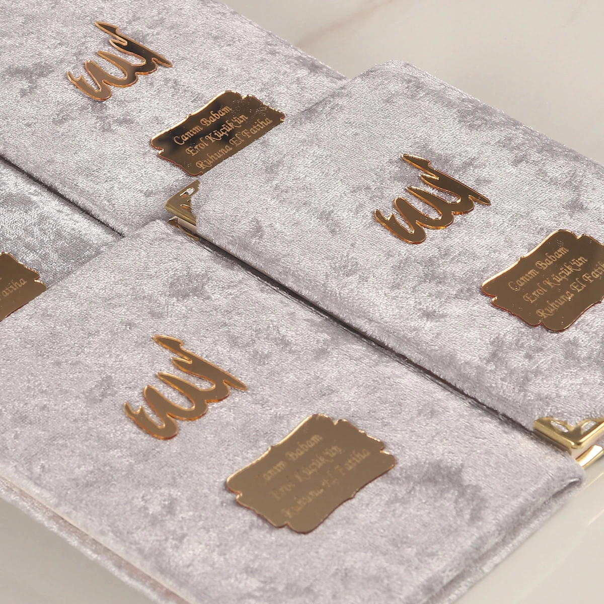 64 Sayfa Gri Kadife Yasin