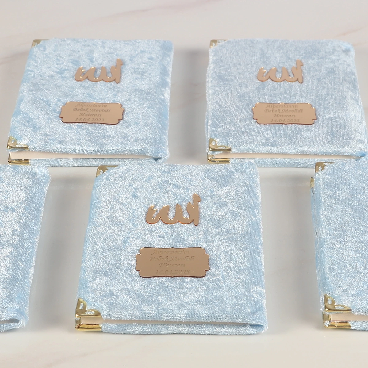 64 Sayfa Mavi Keseli Kadife Yasin