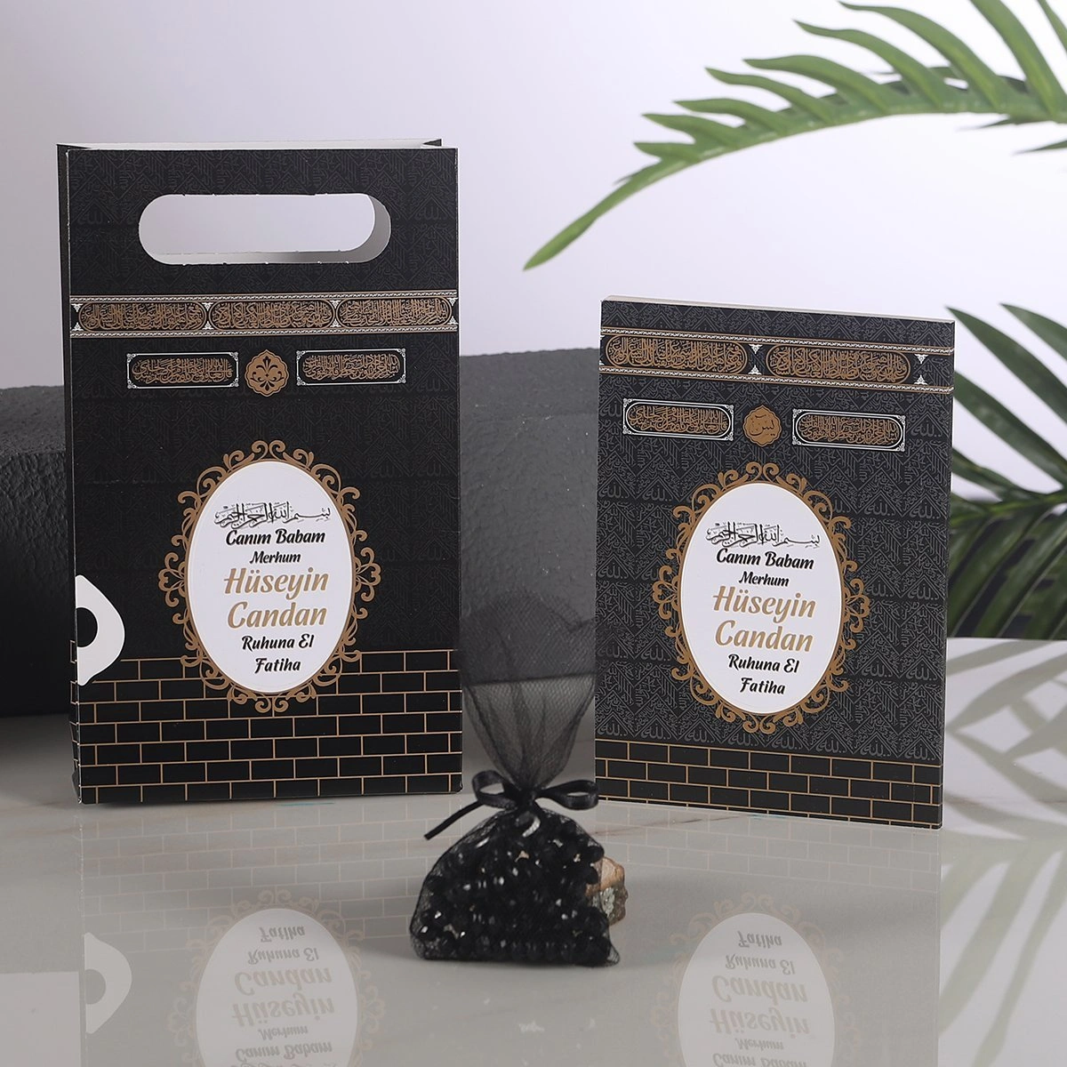 Kabe Siyah Çanta + Yasin + Kese Tesbih