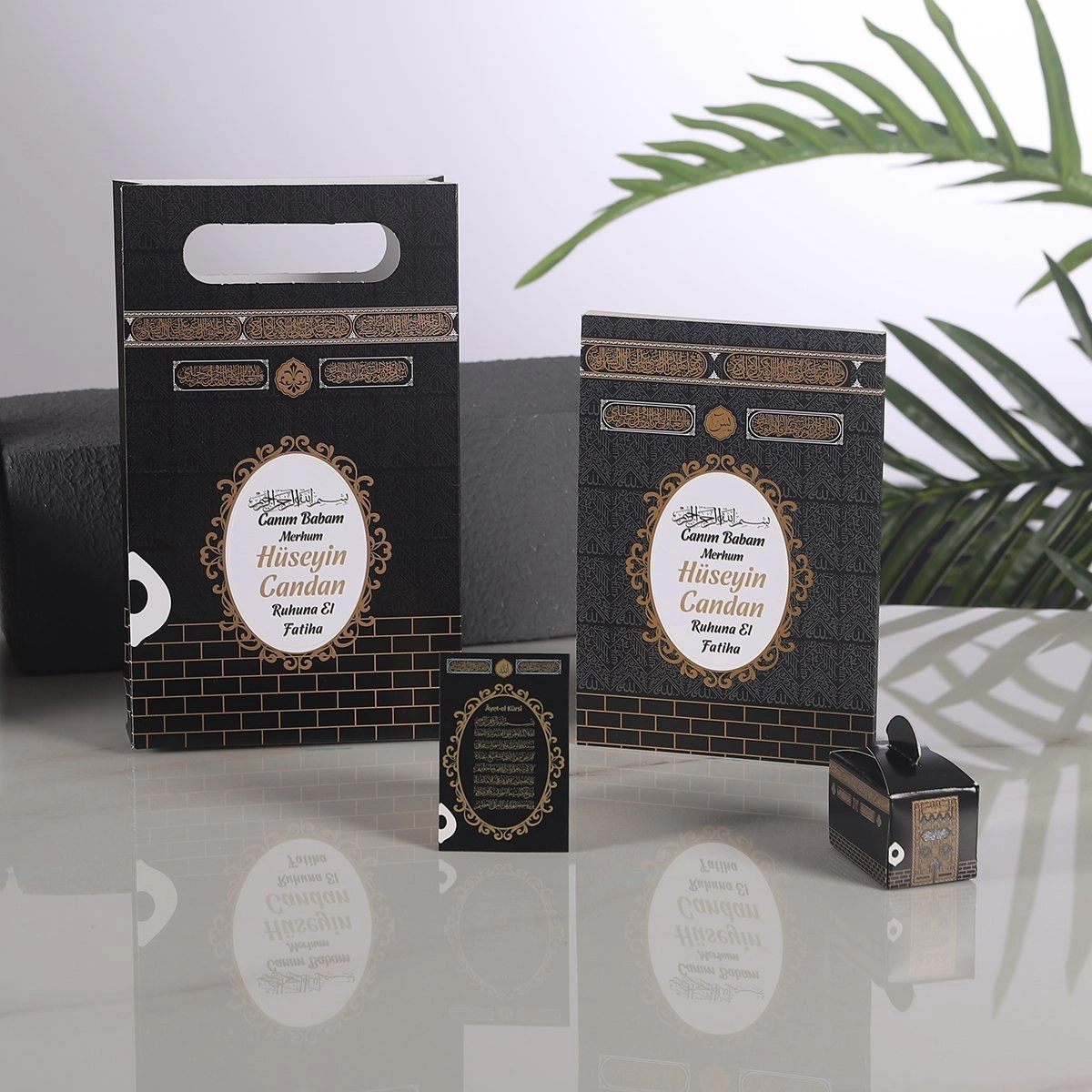 Kabe Siyah Yasin + Çanta + Lokumluk + Magnet