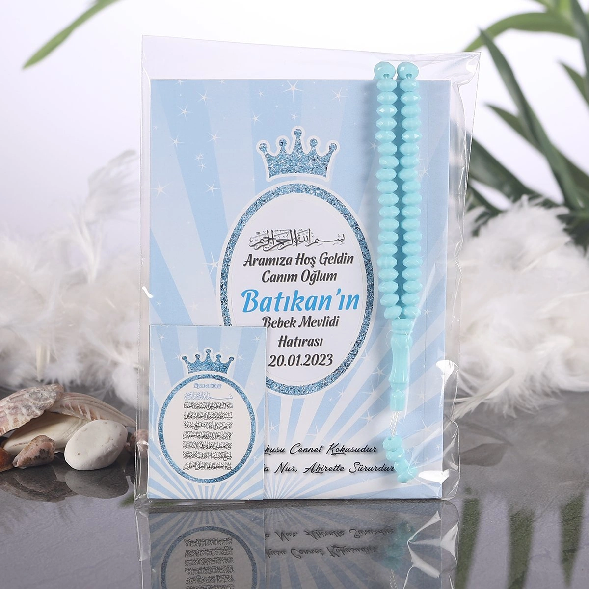 Taç Mavi OPP + Yasin + Magnet + Tesbih
