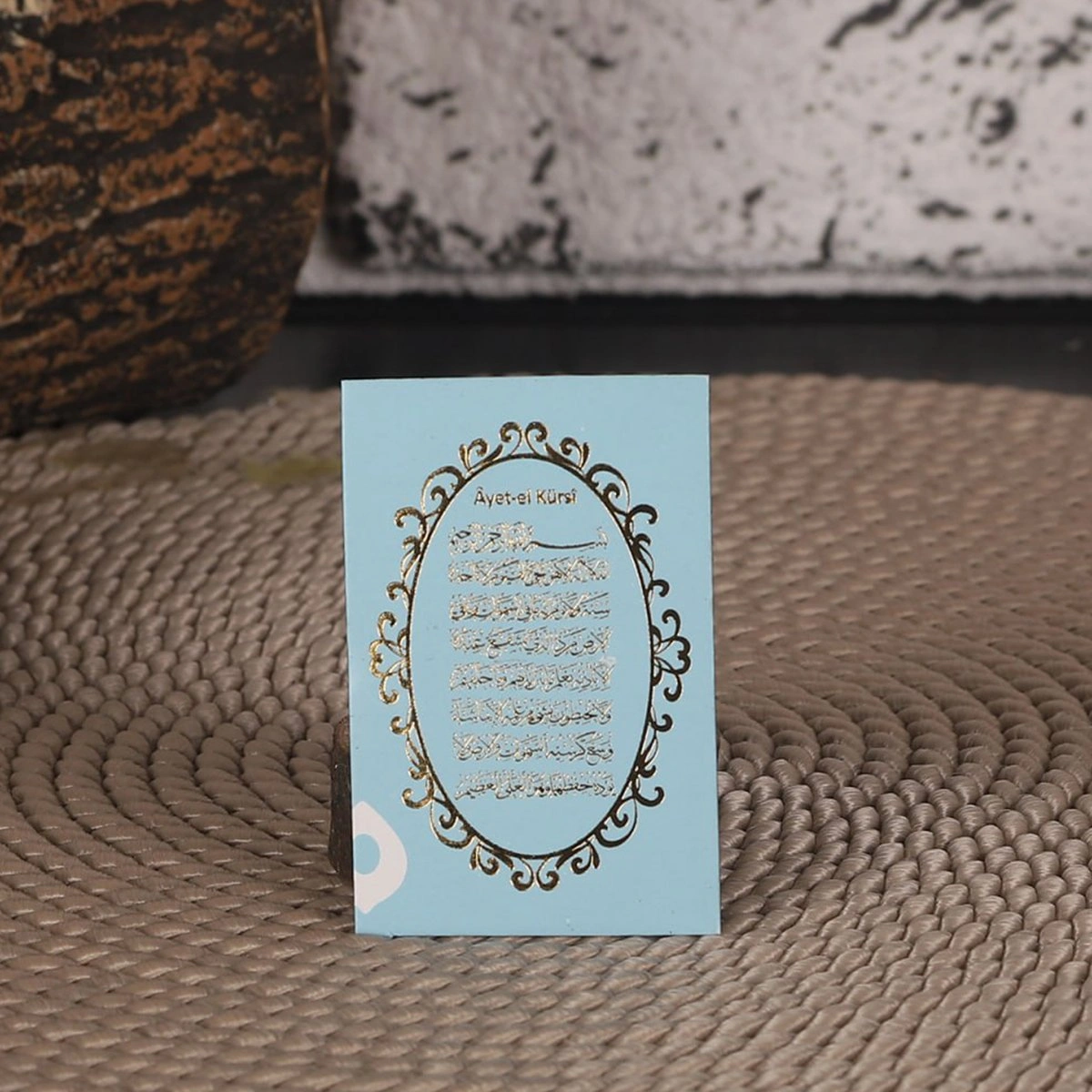 64 Sayfa Yaldız Kabe Mavi Magnet