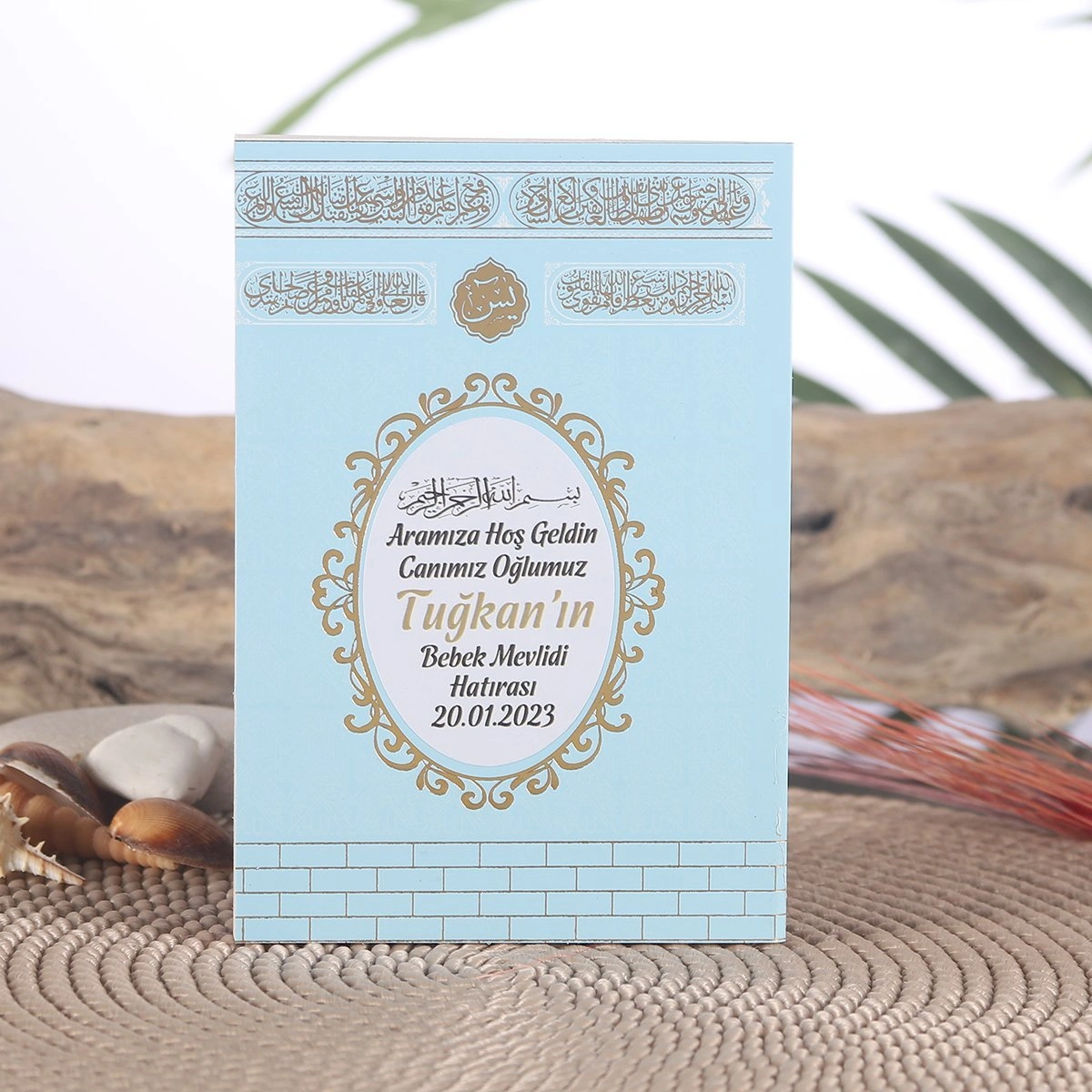 64 Sayfa Yaldız Kabe Mavi Yasin-i Şerif