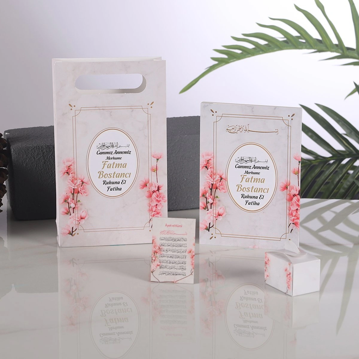 Zerafet Pembe Yasin + Çanta + Lokumluk + Magnet