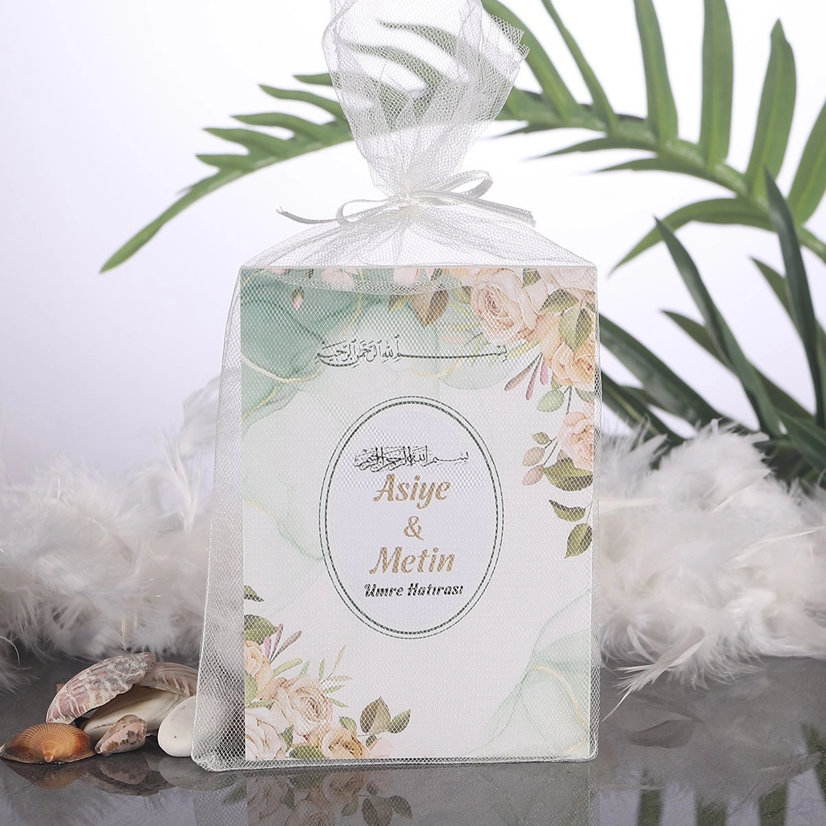 Zerafet Yeşil Tül Kese + Yasin