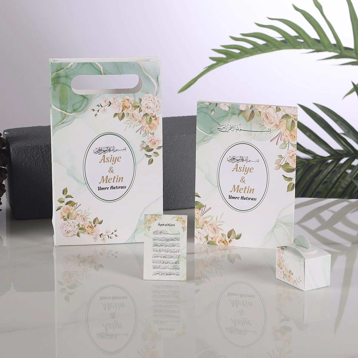 Zerafet Yeşil Yasin + Çanta + Lokumluk + Magnet