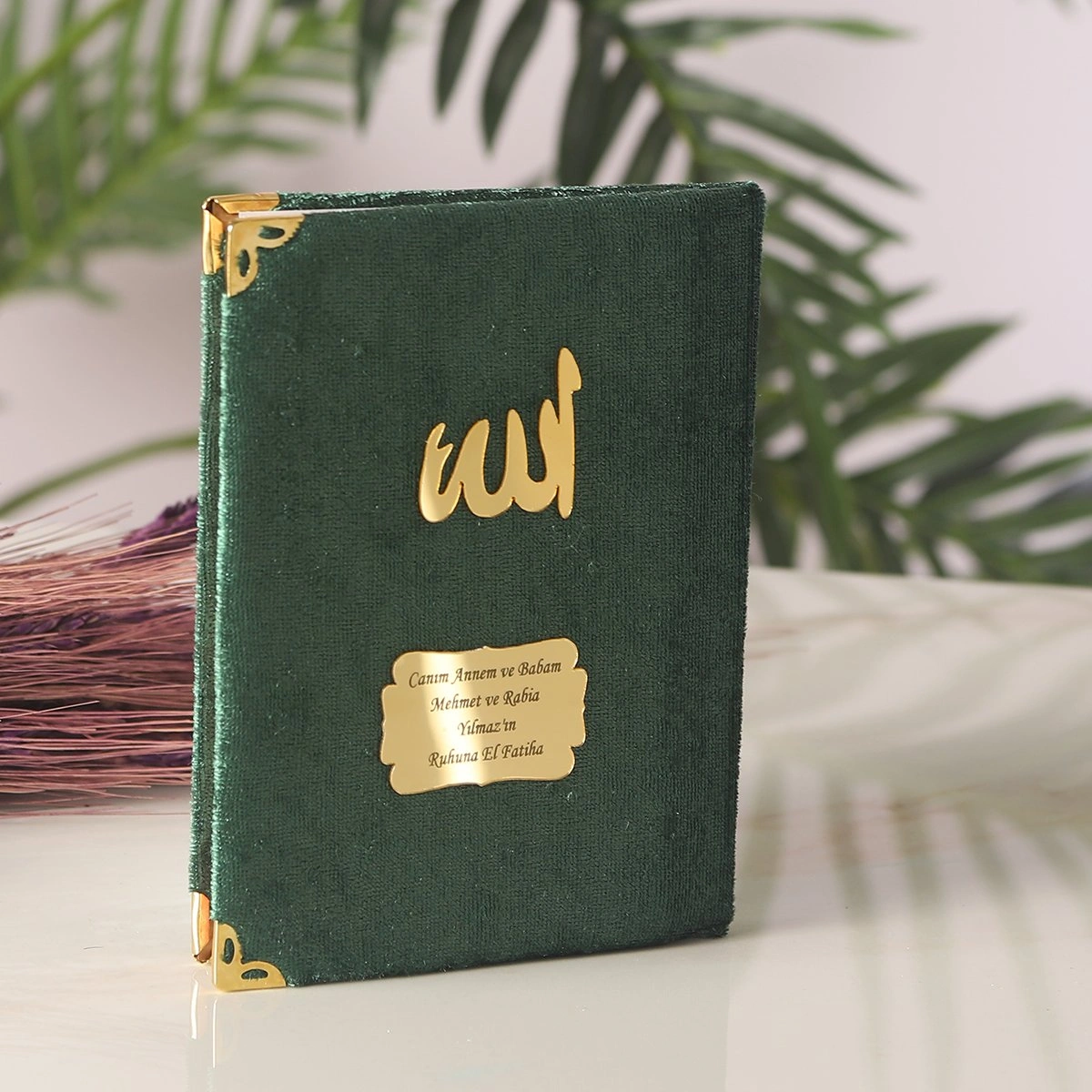 64 Sayfa Zümrüt Kadife Yasin