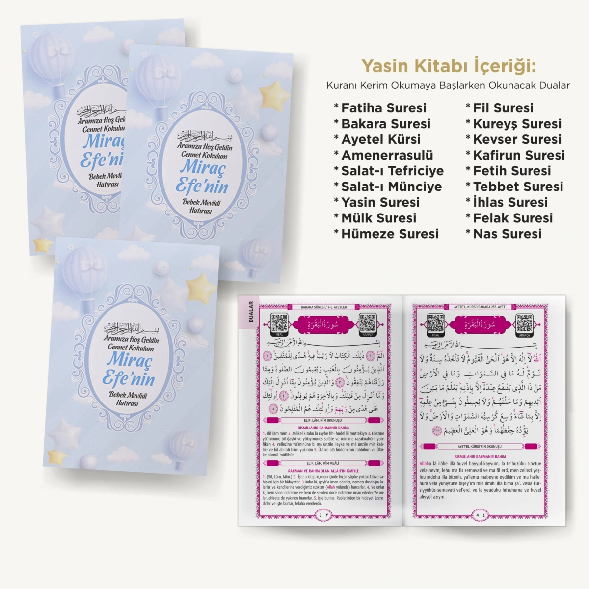 Taç Mavi Yasin + Lokumluk + Magnet