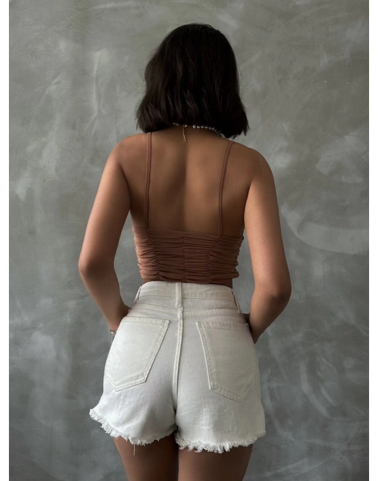 ZR Model Büzgülü Crop