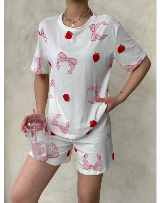 Çilek Pijama Takımı