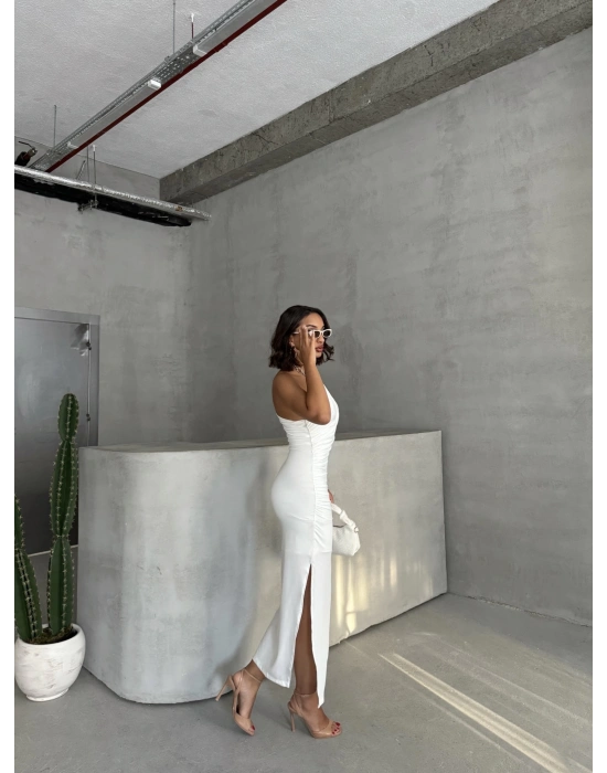 Astarlı Tek Omuz Elbise