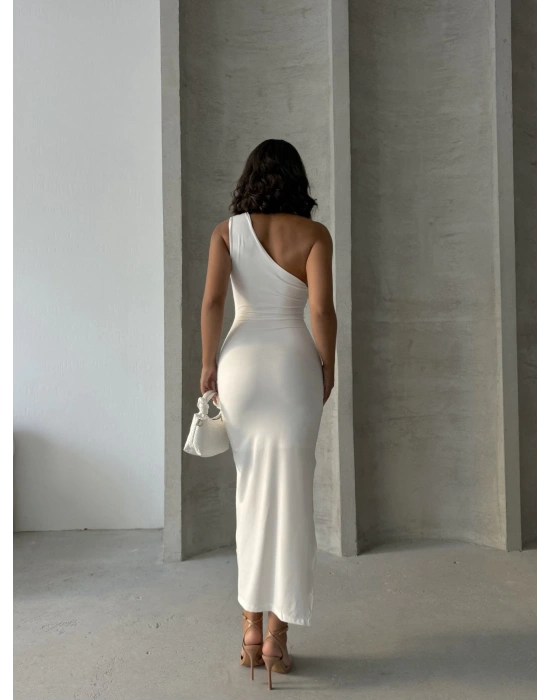 Astarlı Tek Omuz Elbise