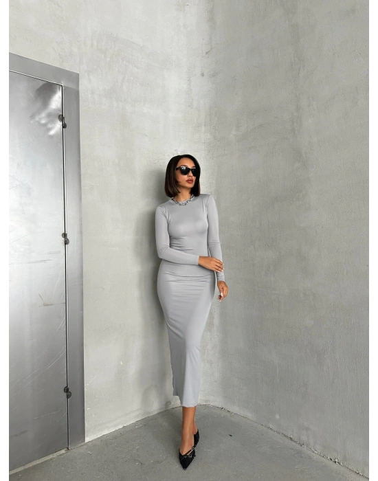 Basic Uzun Kollu Elbise