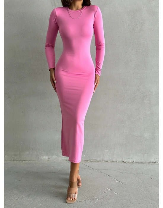 Basic Uzun Kollu Elbise