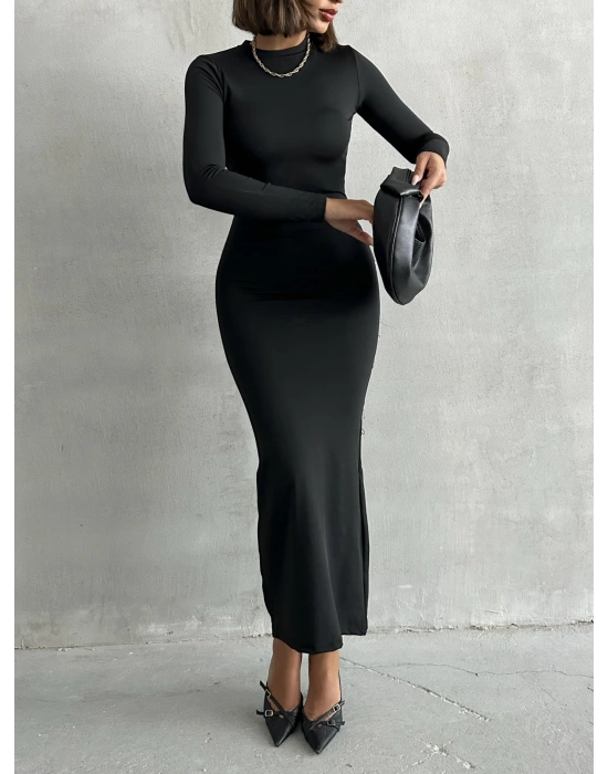 Basic Uzun Kollu Elbise