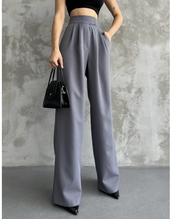 Beli Lastikli Cırtlı Pantolon