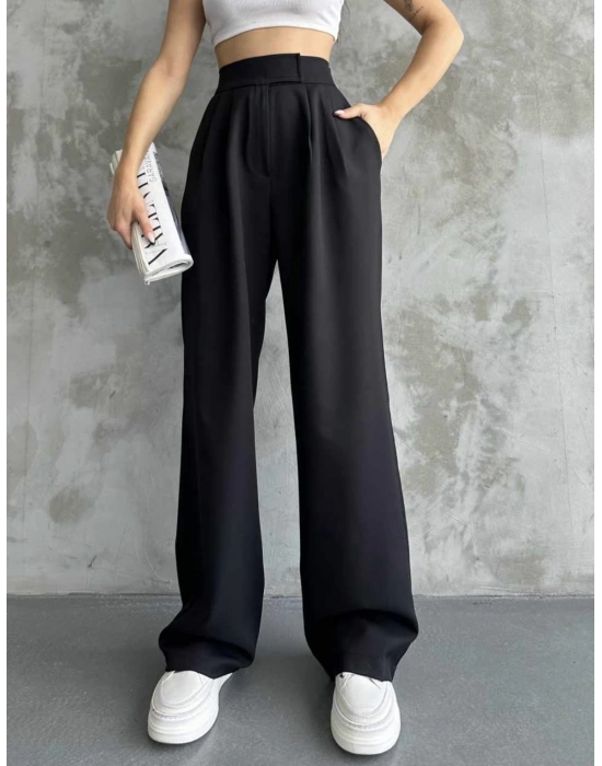 Beli Lastikli Cırtlı Pantolon