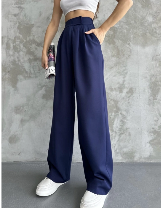 Beli Lastikli Cırtlı Pantolon