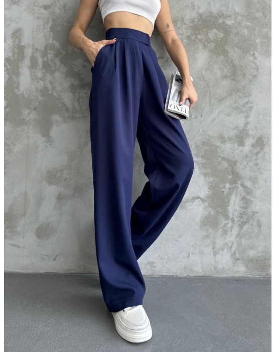 Beli Lastikli Cırtlı Pantolon