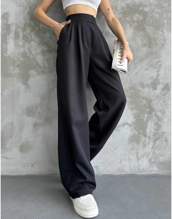 Beli Lastikli Cırtlı Pantolon