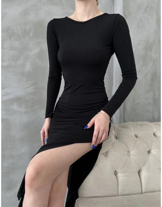 Çift Yırtmaçlı Elbise