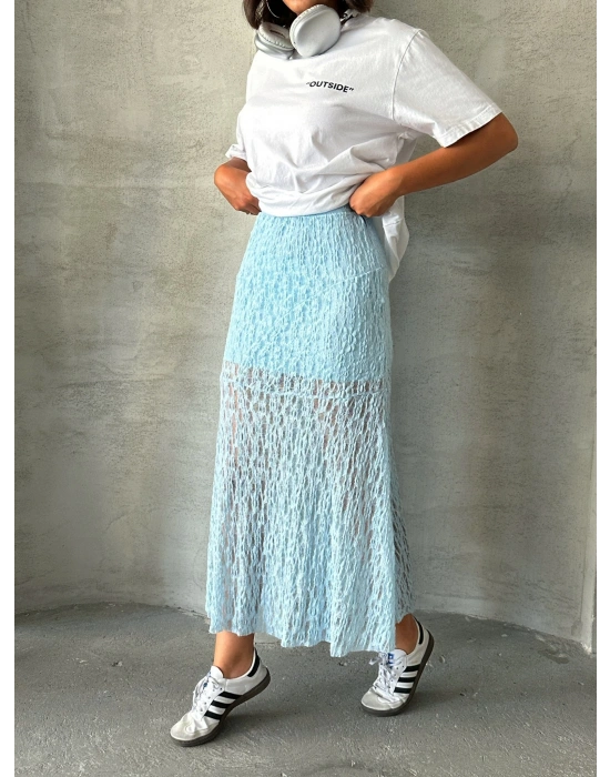 Dantel Etek-mavi