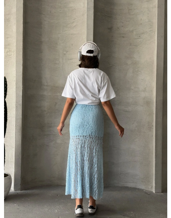 Dantel Etek-mavi