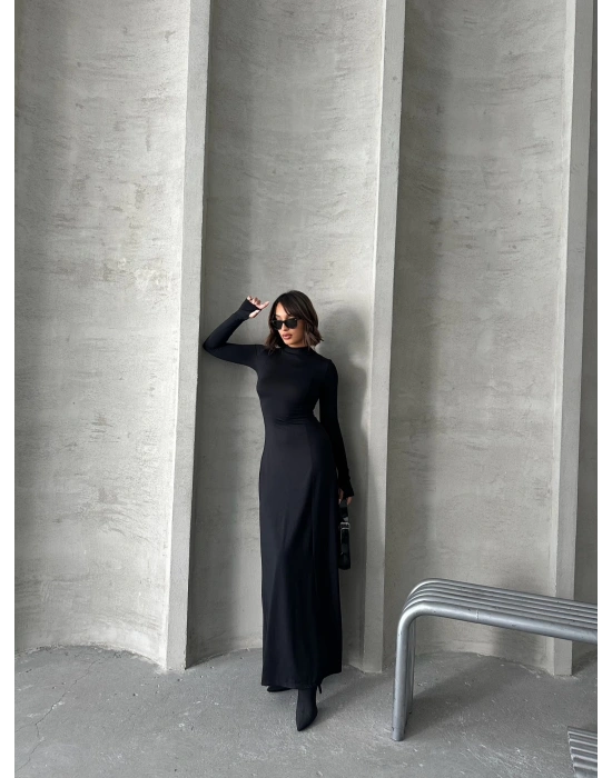 Fear Uzun Elbise-siyah