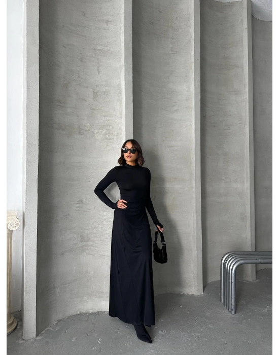 Fear Uzun Elbise-siyah