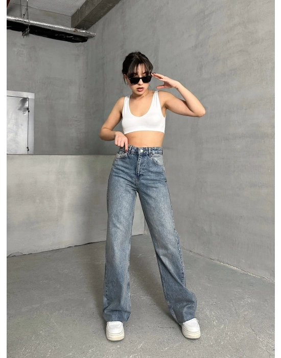 Kesik Paça Palazzo Pantolon