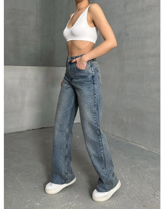 Kesik Paça Palazzo Pantolon