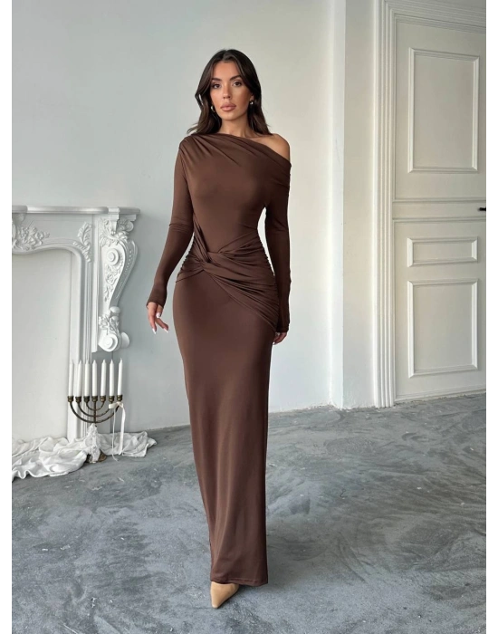 Naci Mocha Elbise-kahve