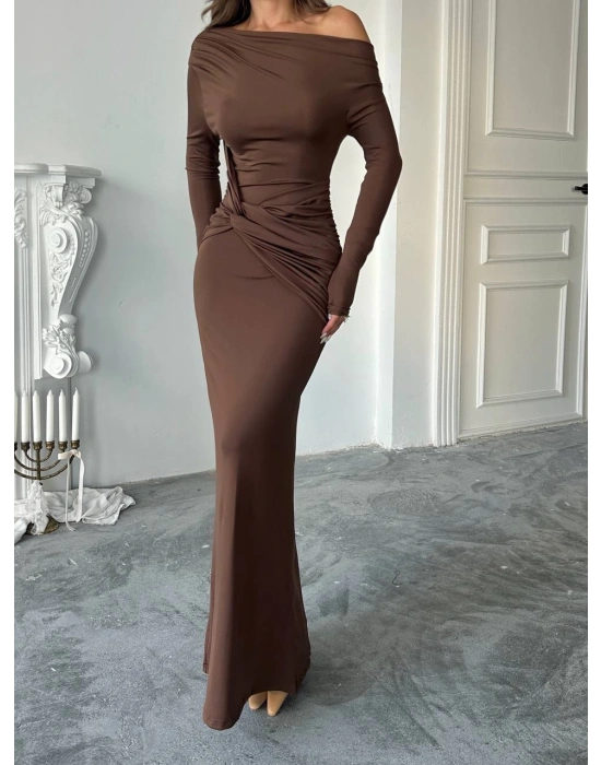Naci Mocha Elbise-kahve
