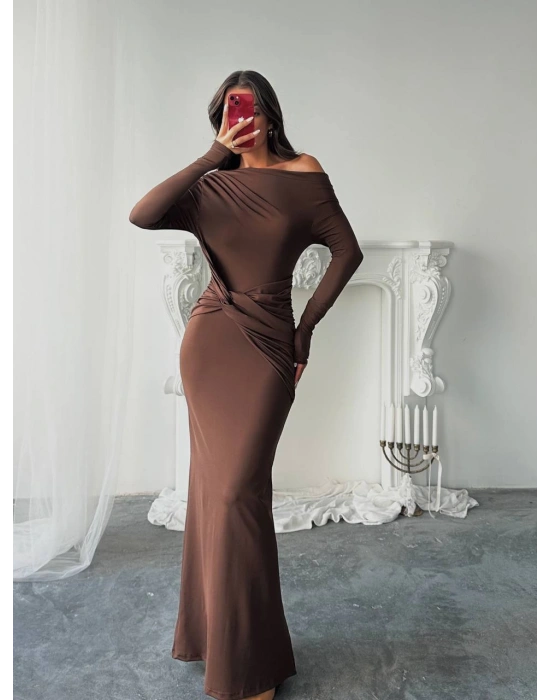 Naci Mocha Elbise-kahve